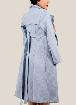 Skyline Tweed Wrap Coat