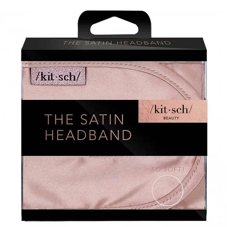 Satin-Schlaf-Stirnband – Blush