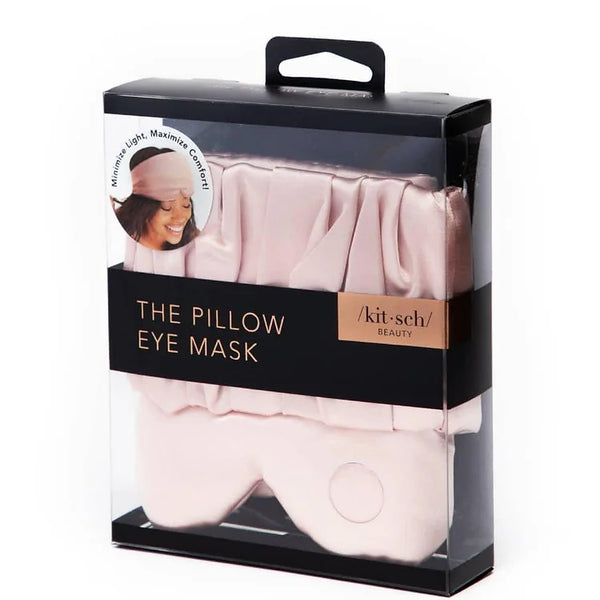 Satin Pillow Eye Mask - Blush