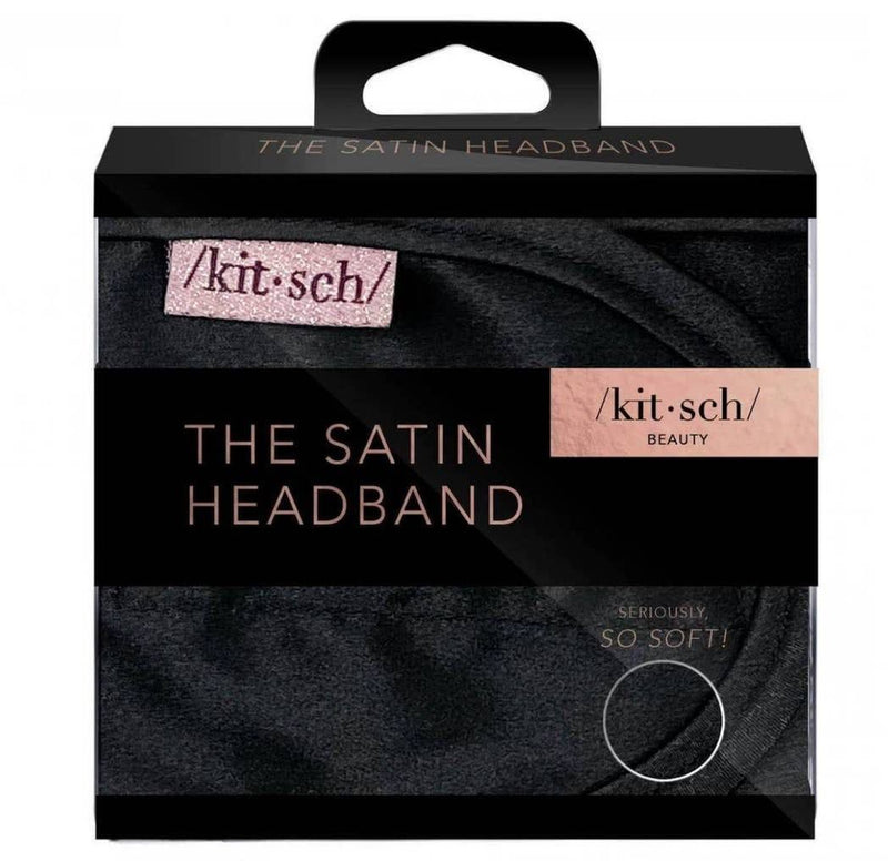 Satin Sleep Headband Black